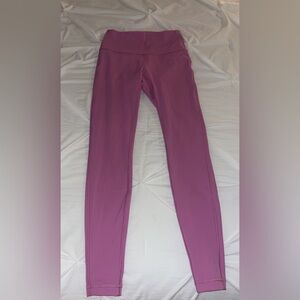 Size 6 Lululemon Wunder Under High Rise Legging - Magenta Glow